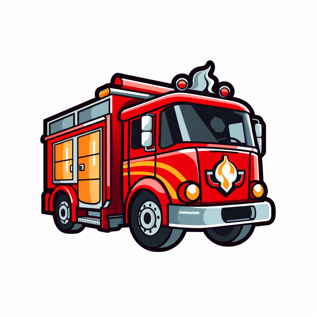 Firetruck logo representing fire department bond