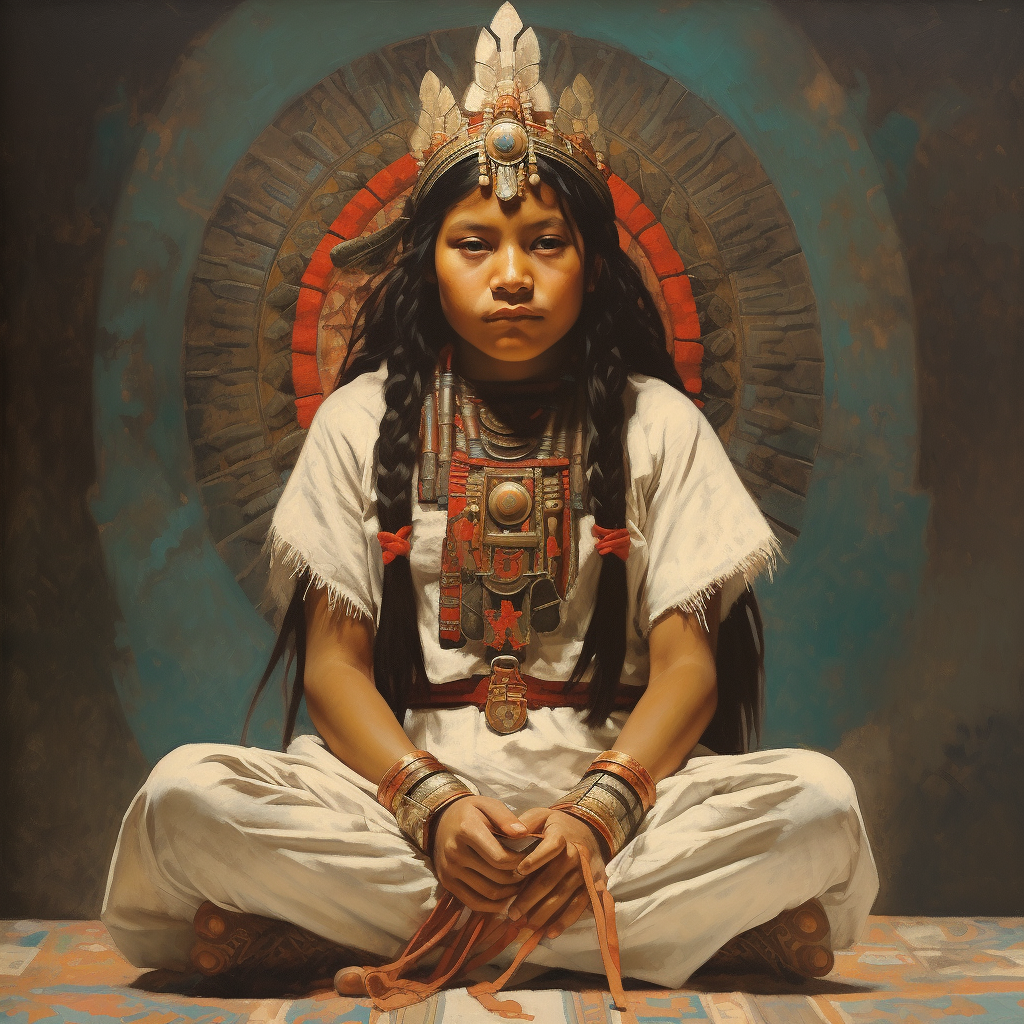 Inspiring portrayal of First Nations girl as the Buddha