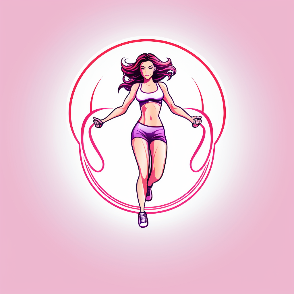 Fit Girl Jump Roping Sketch