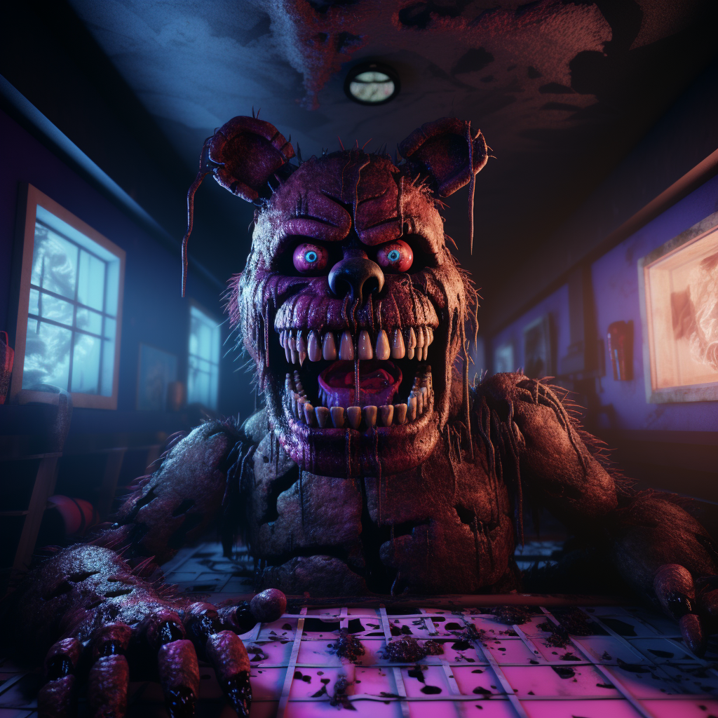 Five Nights at Freddys 3D Illustration