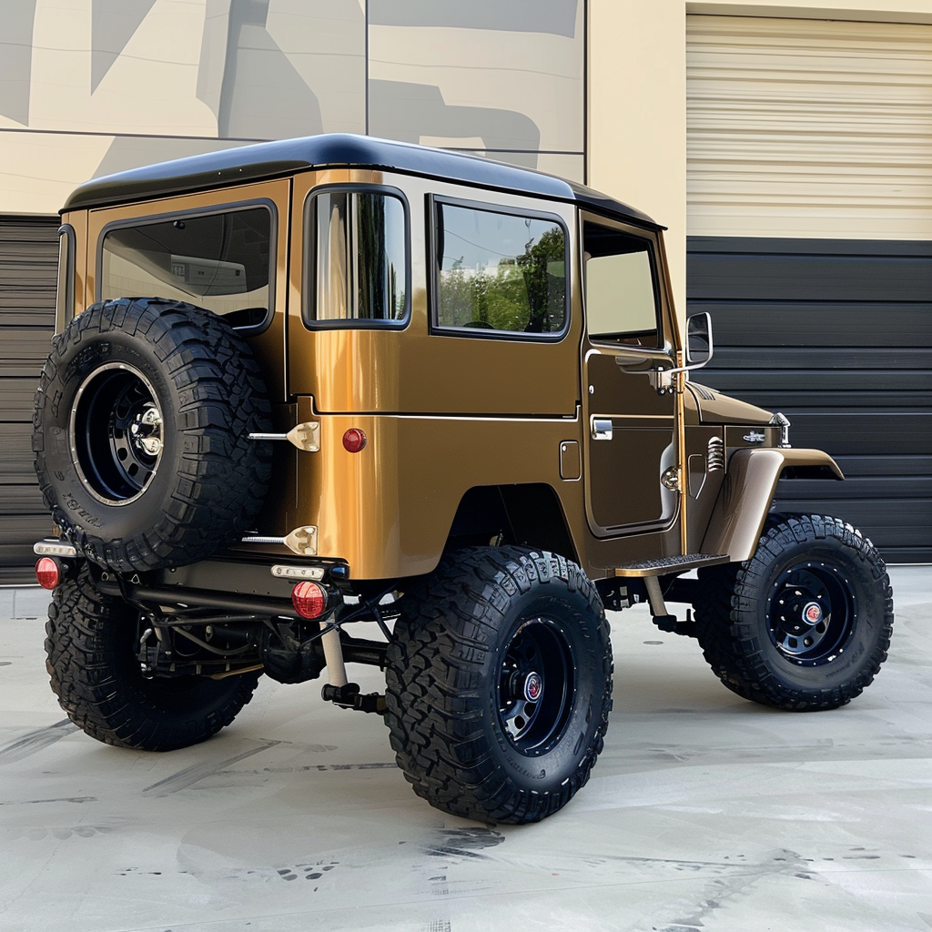 FJ45 light brown black paint