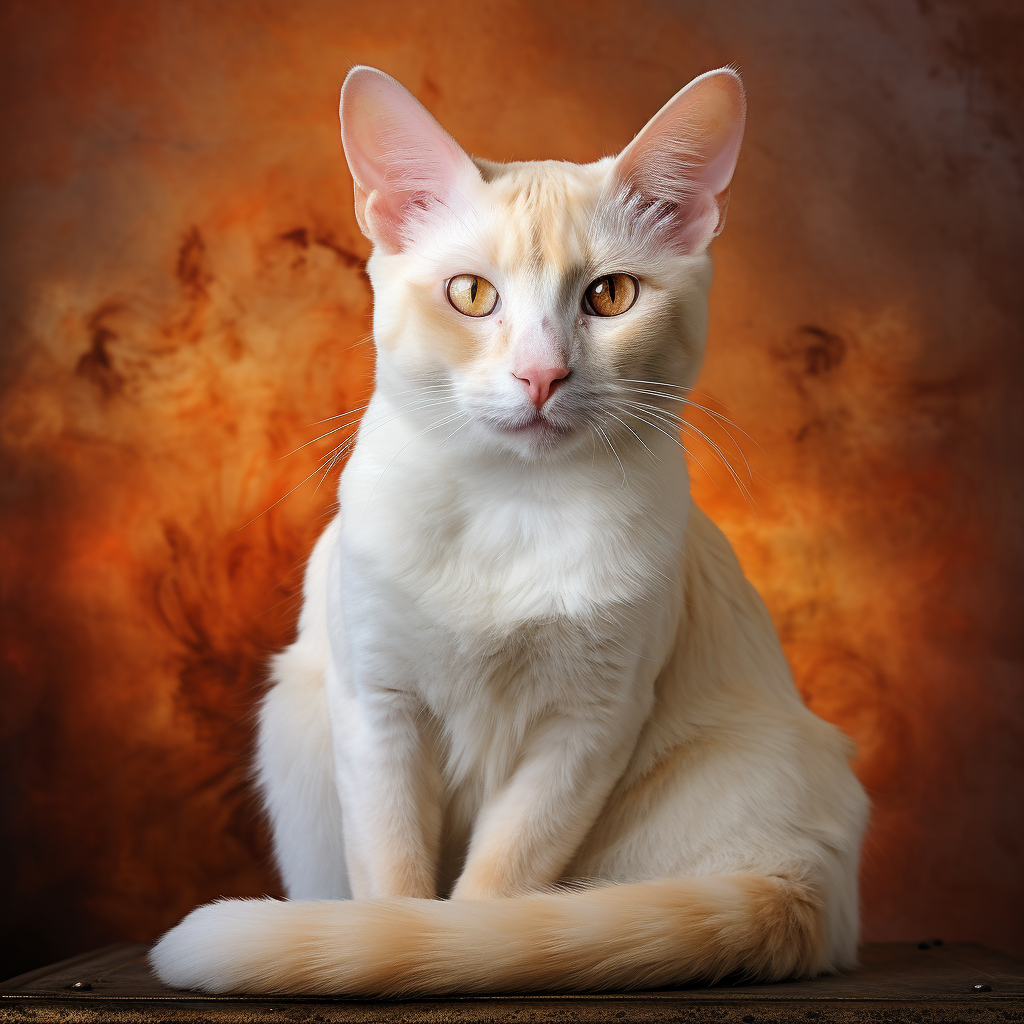 Adorable Flame Point Siamese Cat