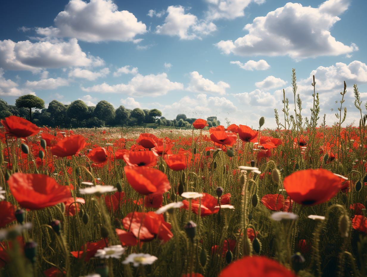 Poppy tribute in Flanders Fields