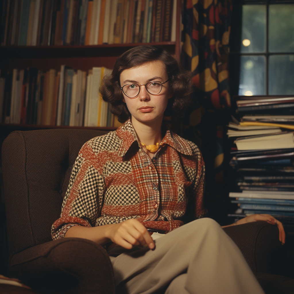 Vintage photo of Flannery O'Connor