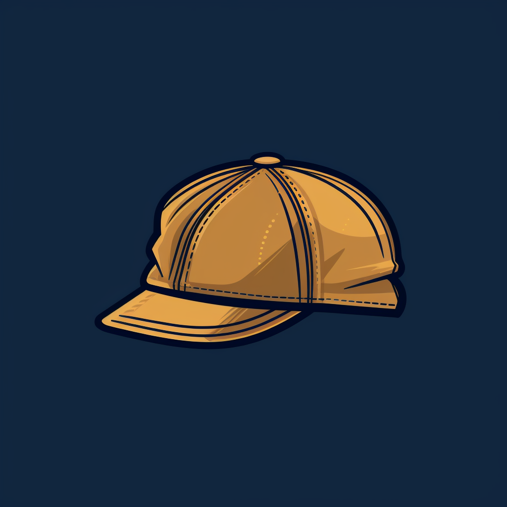 Flat cap logo design