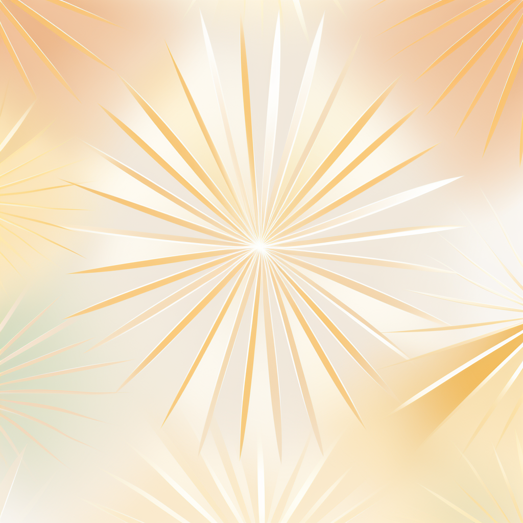 Retro Starburst on Flat Gold and White Slate Background