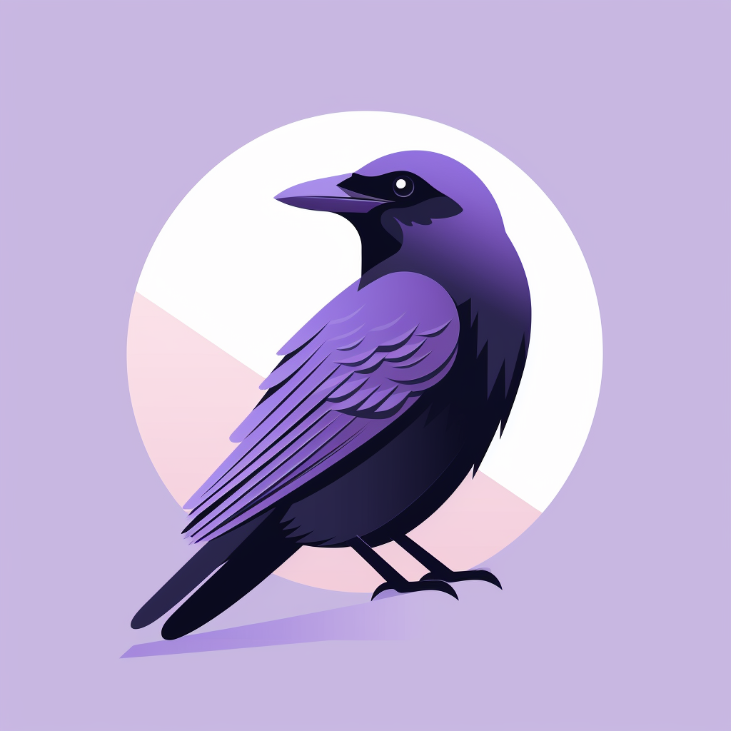 Purple Raven Graphic