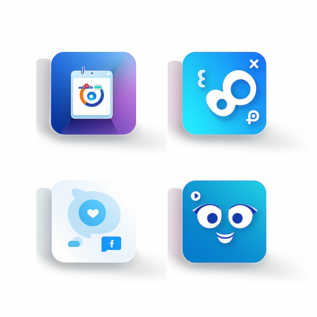 Minimalistic 4 Share & Code Icons