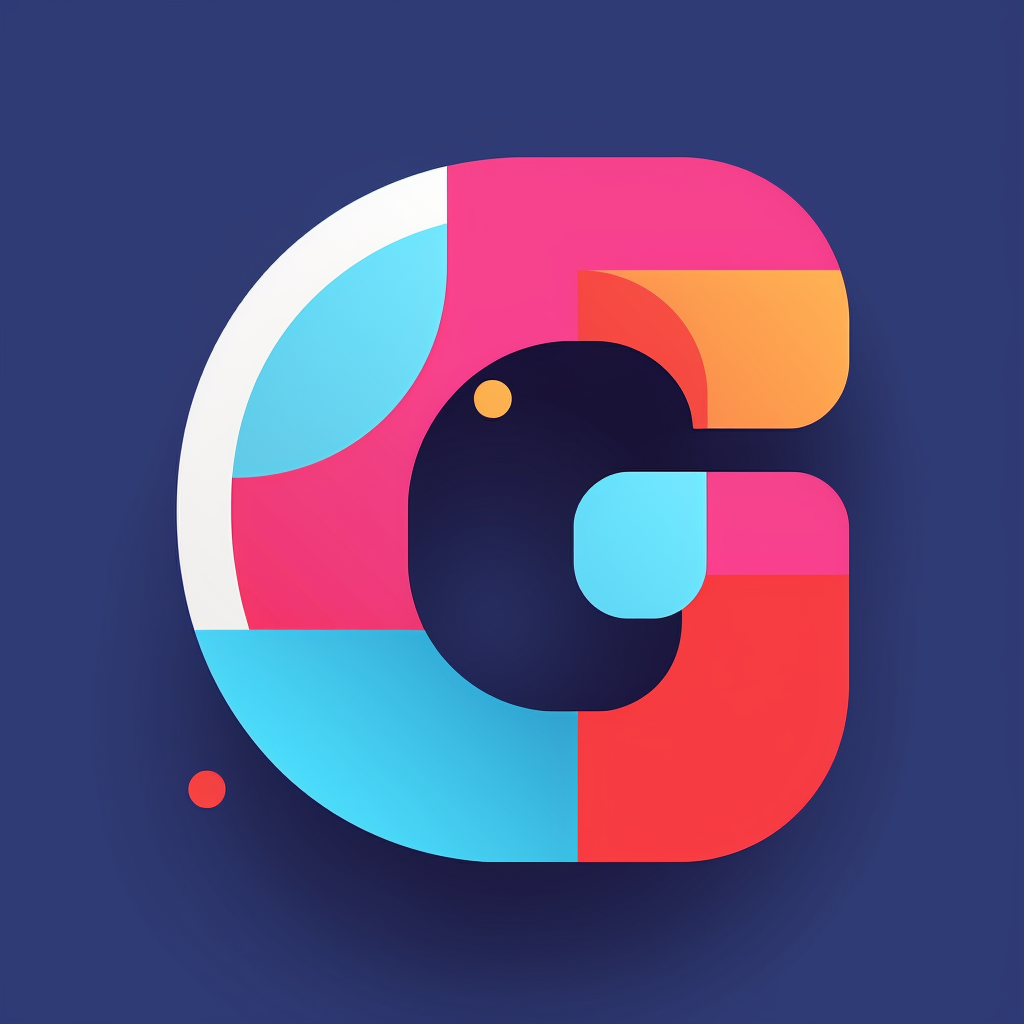 Flat vector letter G icon