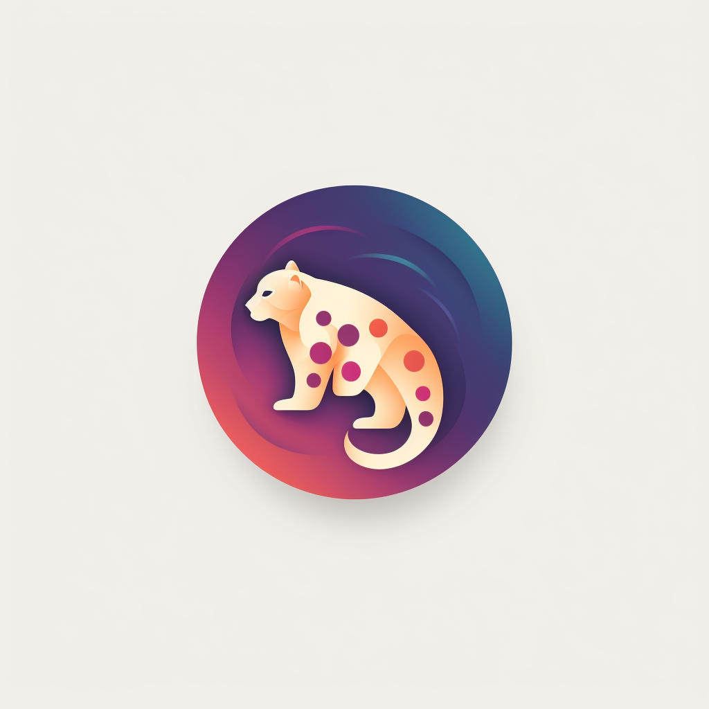 Circle Vector Logo with Jaguar and Earth