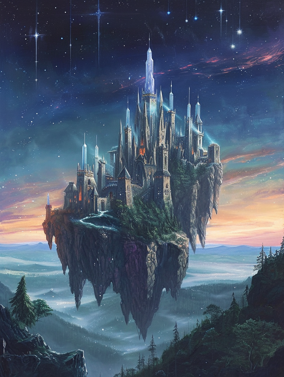 Stunning Castle with Glittering Crystals