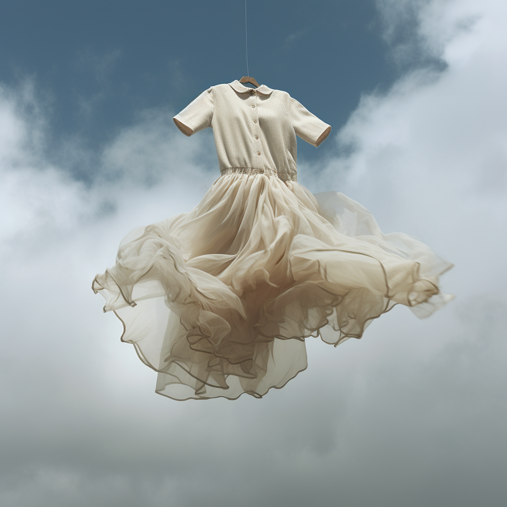 Garment floating in the air  image