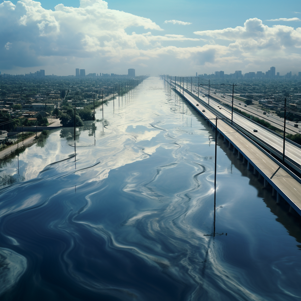 Image of a floodway freeway