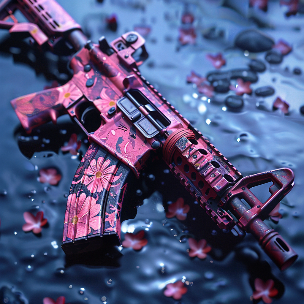 Floral CS:GO AR15 Weapon