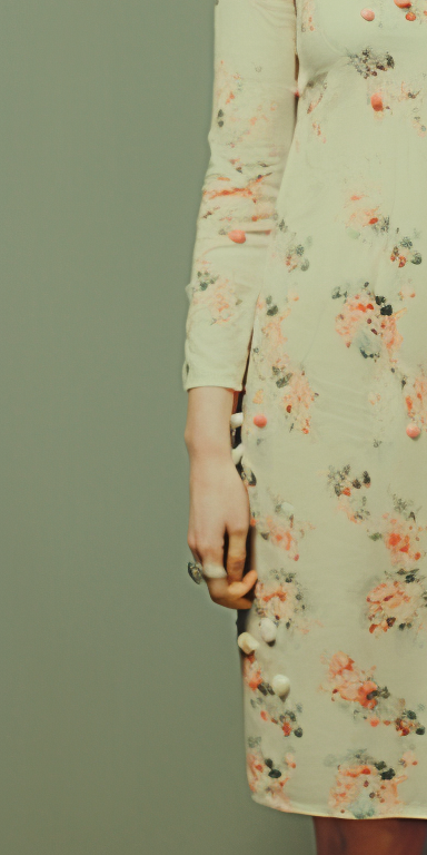 Woman holding a floral decoupage box