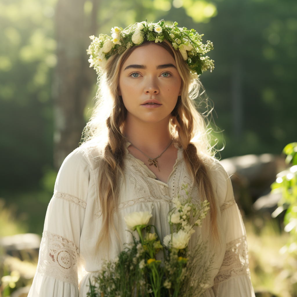 Florence Pugh in Midsommar horror movie