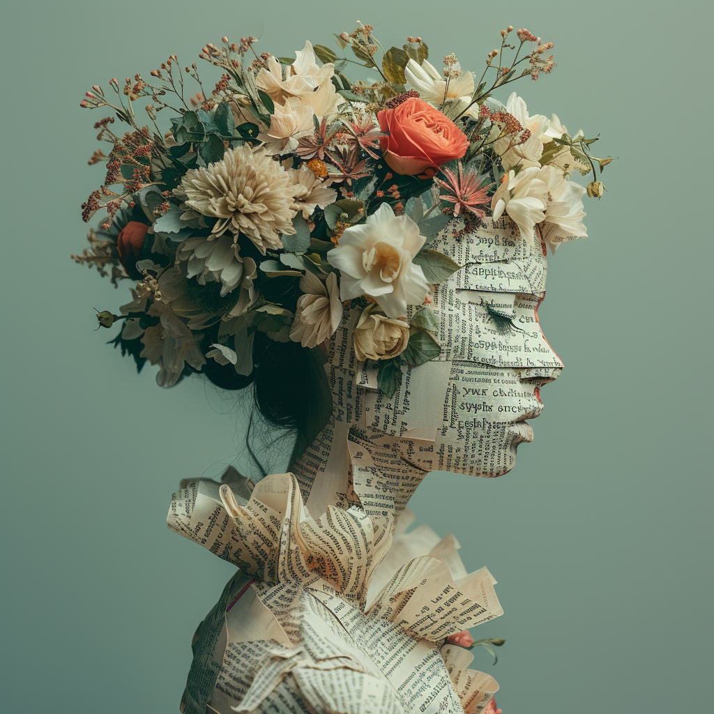 Flower Covered Woman without a Face