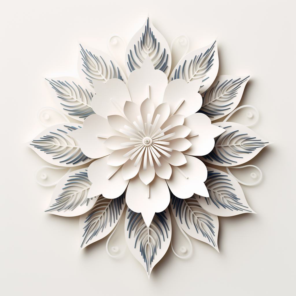 Flower design on white background