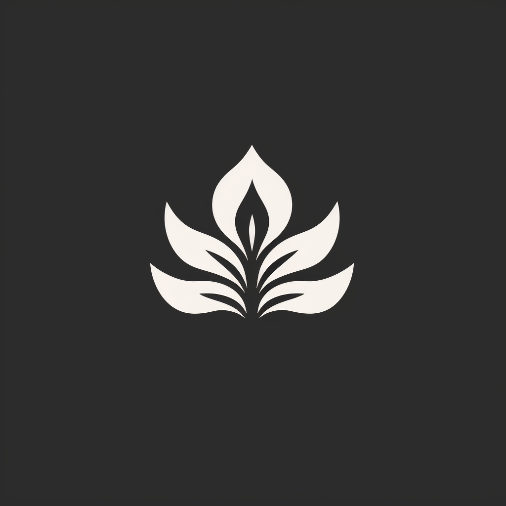 Hands forming flower logo