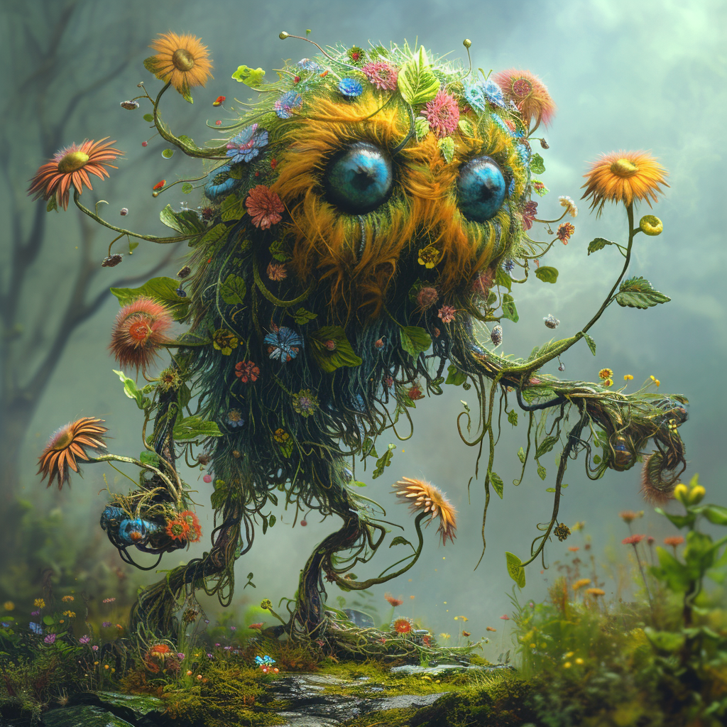 flower monster tendrils photo