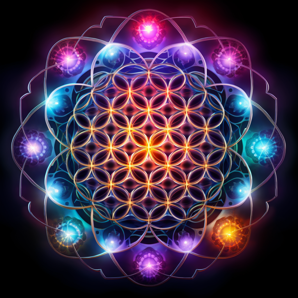 Flower of Life - Sacred Geometry (max 6 words)