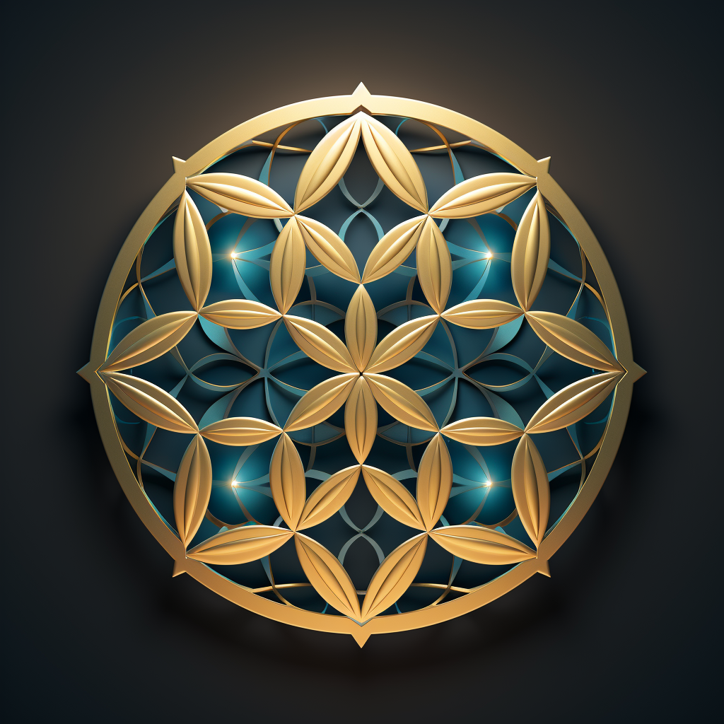 Beautiful flower of life logo