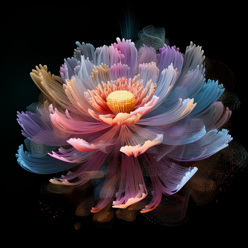 Flower particles scanning process