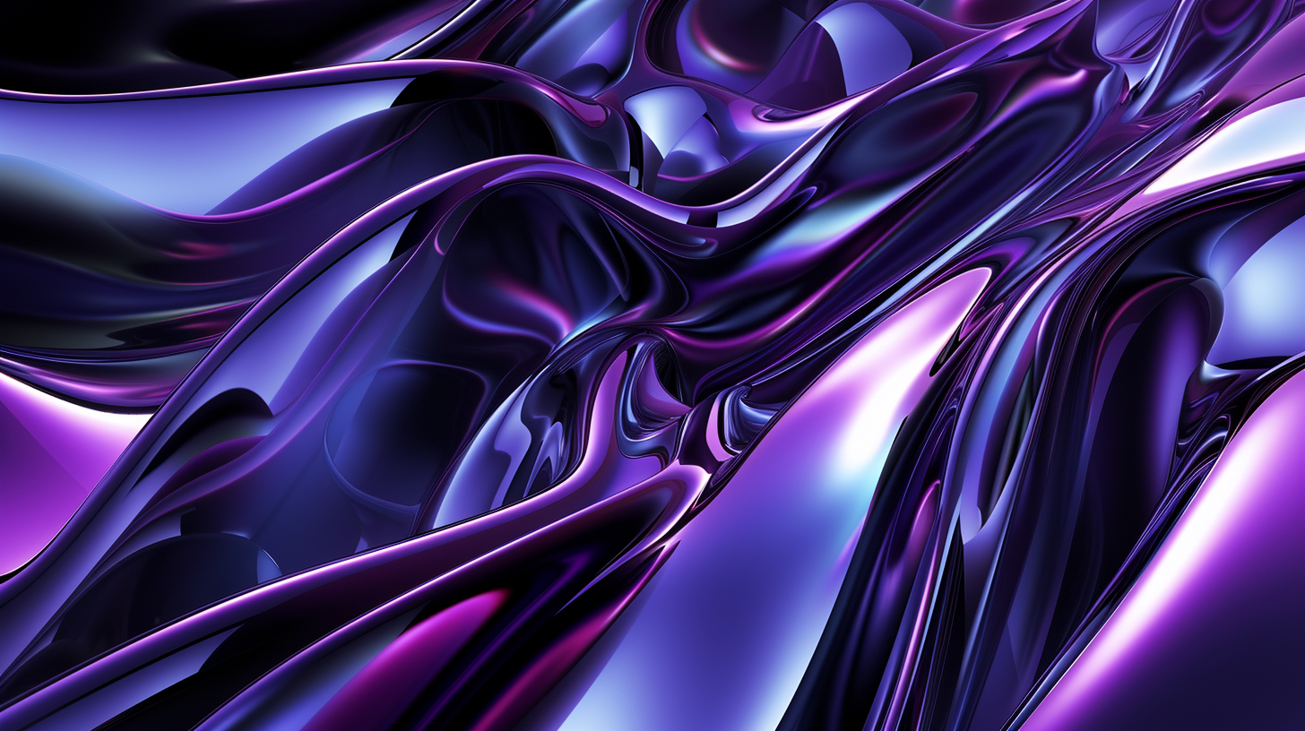 Flowing liquid metal abstract background