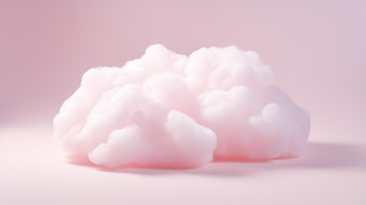 Beautiful image of fluffy pink clouds