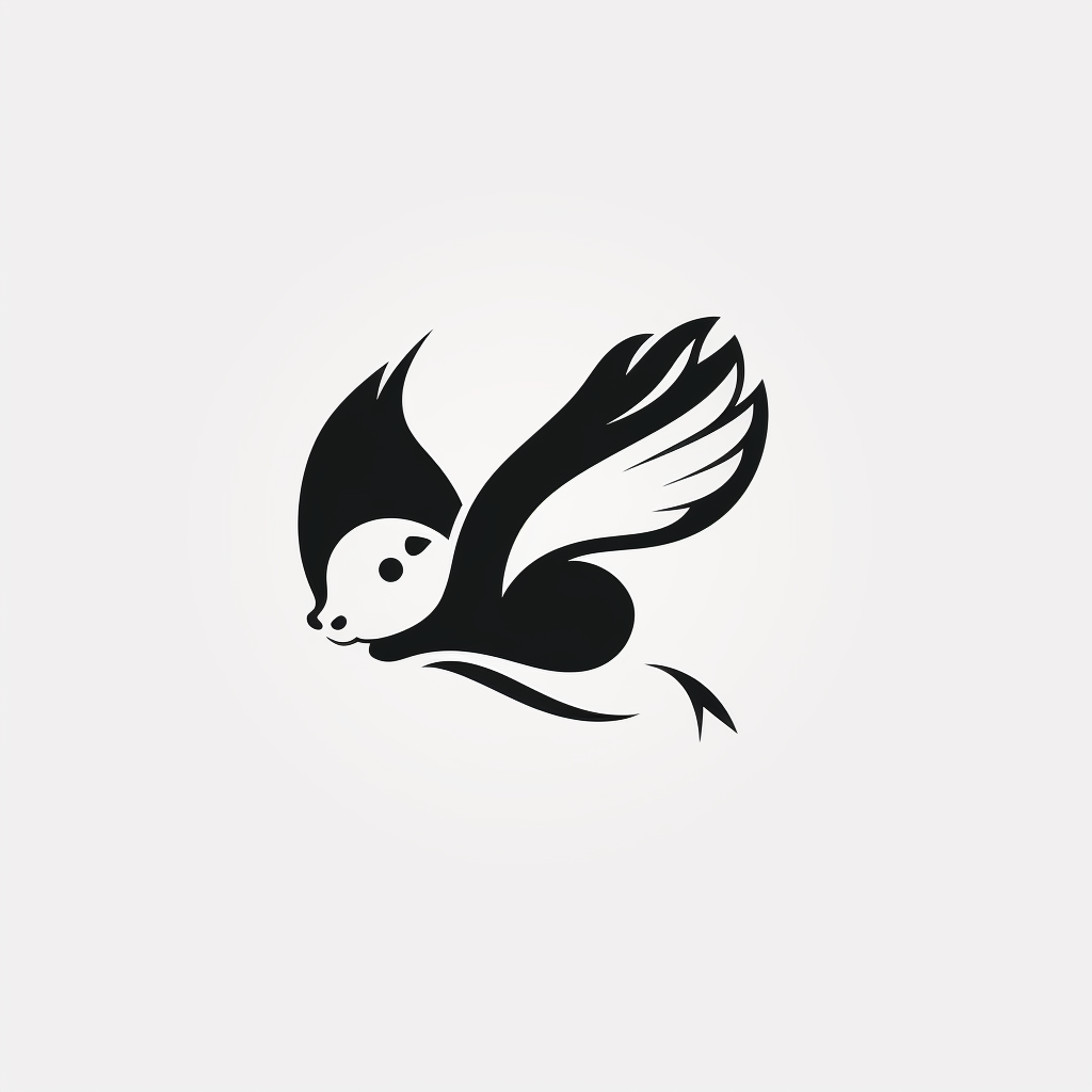 Flying squirrel logo design