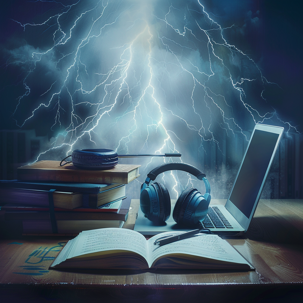 Thunderstorm Study Tools Music Concept