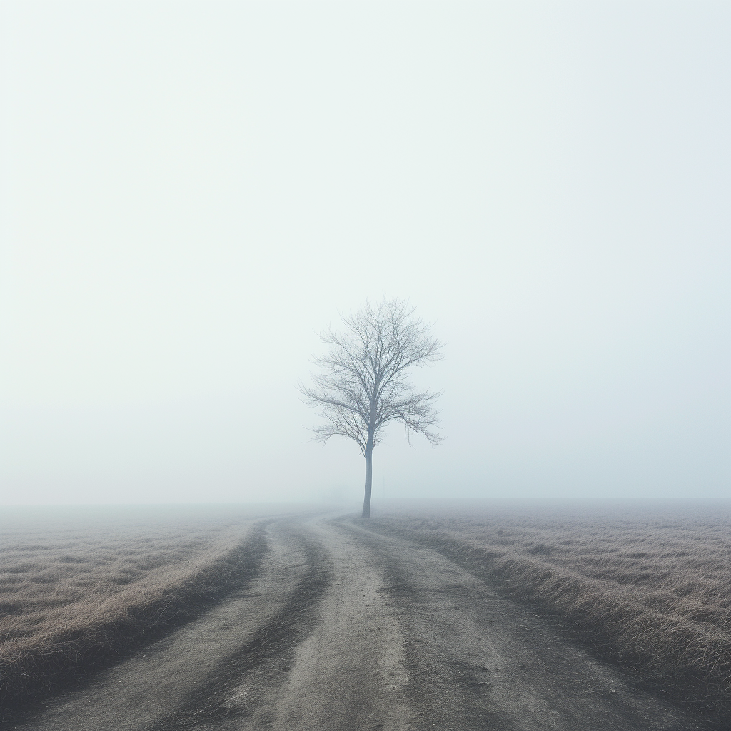 Stunning foggy minimalist landscape captured by Nikon