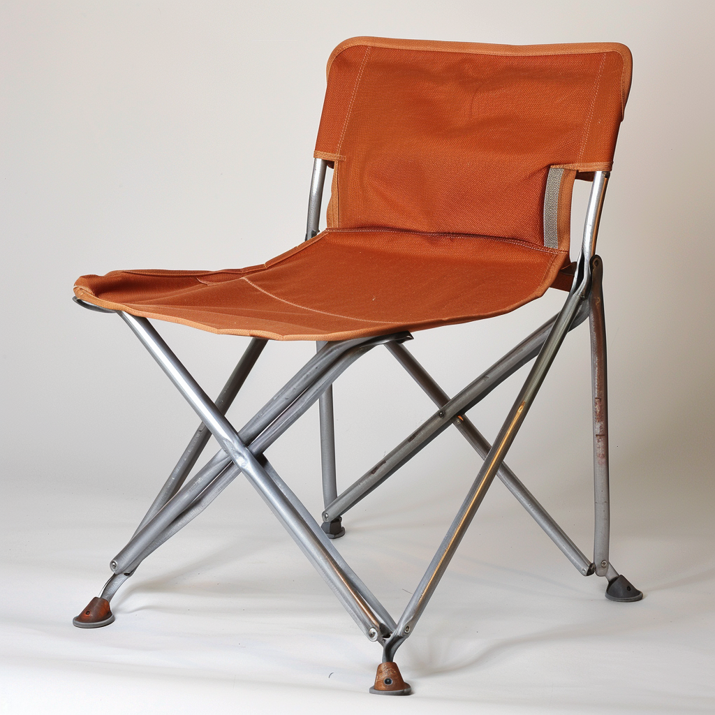 Foldable chair in use