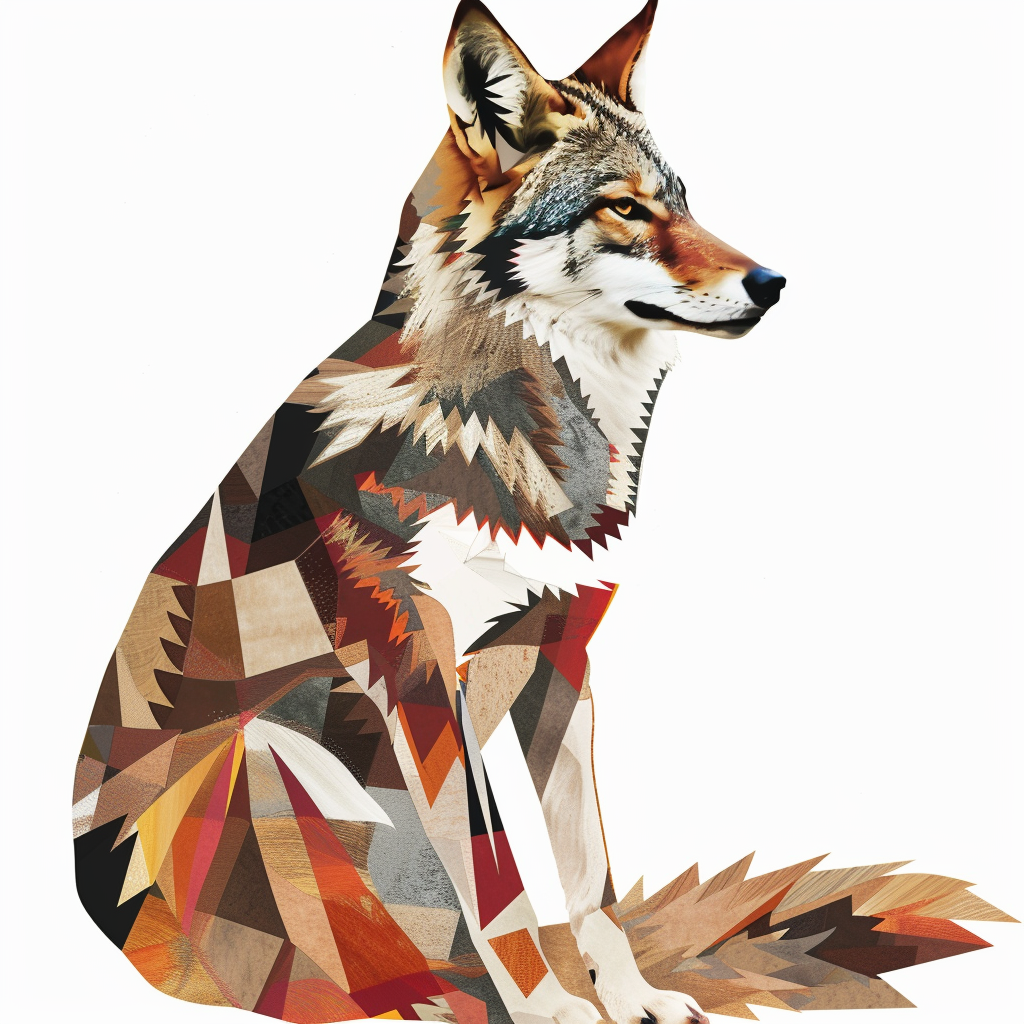 simple coyote transparent background