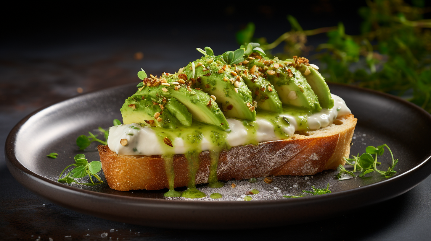 Food Artistry with Creamy Avocado Toast