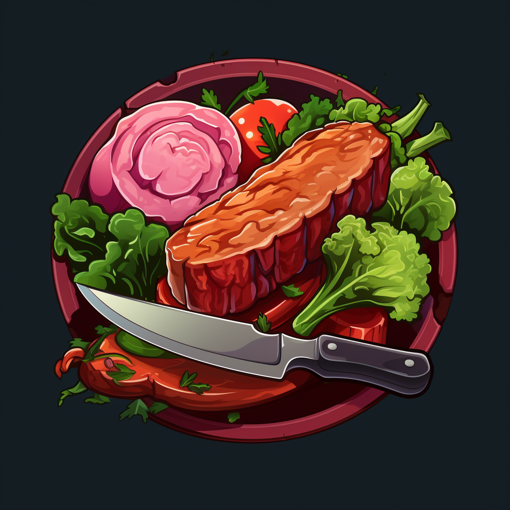 Colorful logo for food fighting game