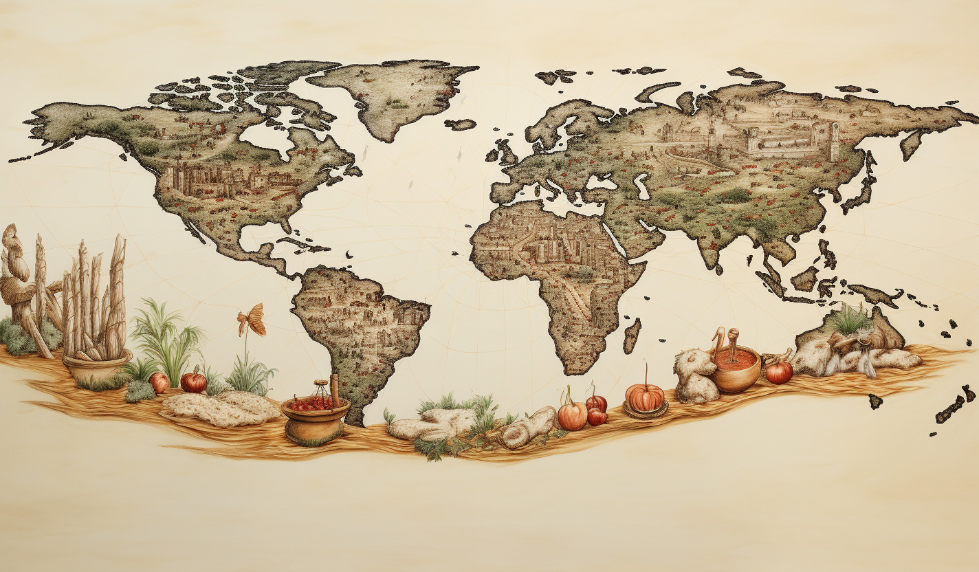 Food Journey on World Map