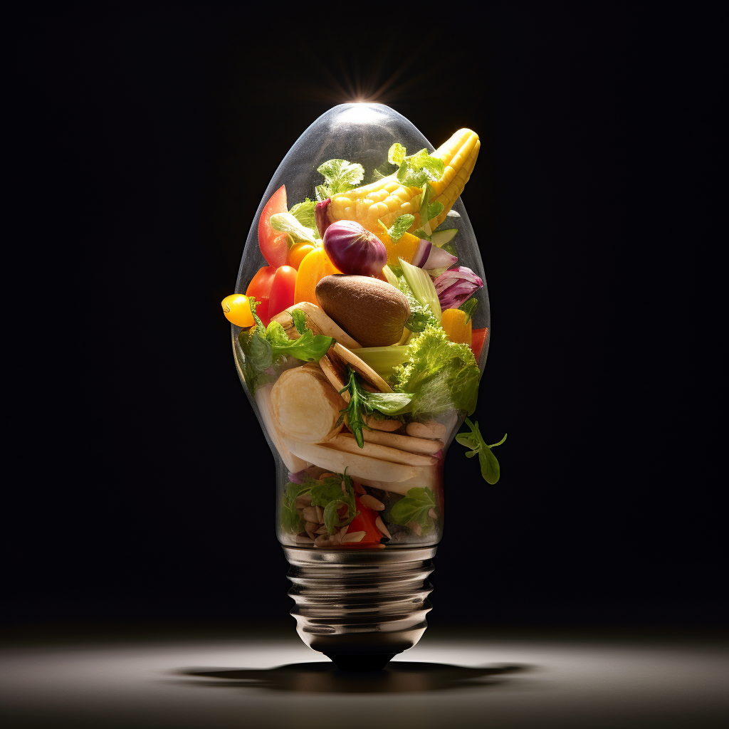 Food with Light Bulb