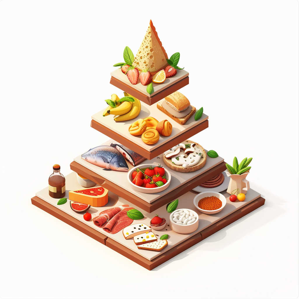 Food Pyramid Icon Image