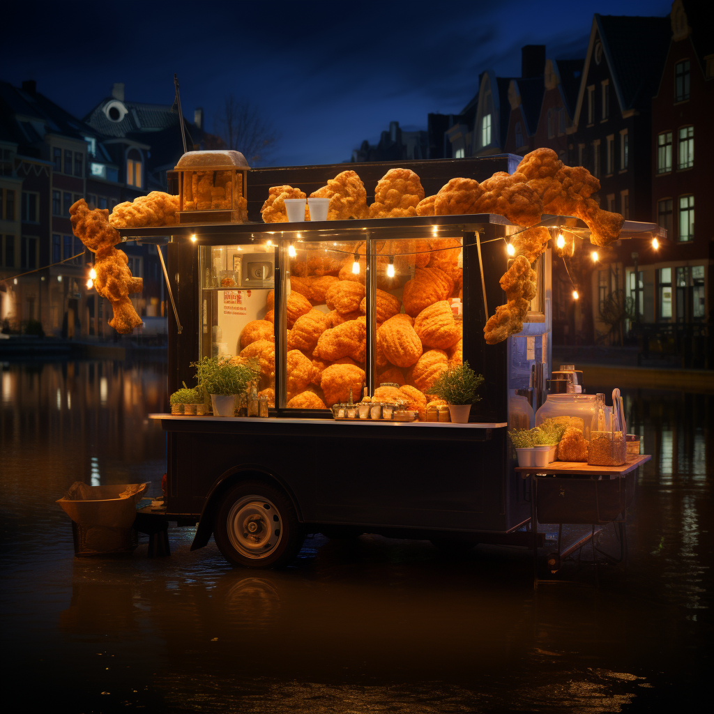 Tasty Dutch Oliebollen at Foodtruck