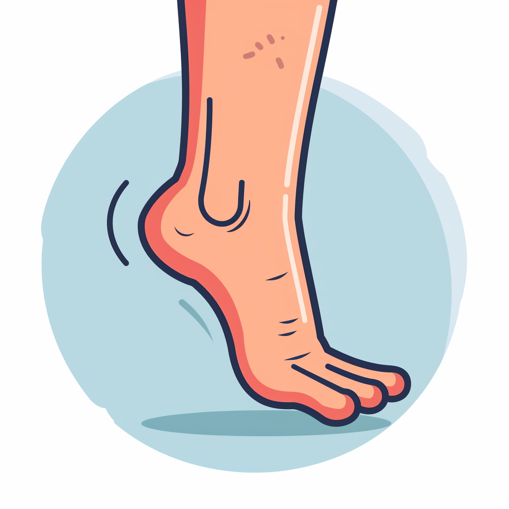 Slippery foot icon