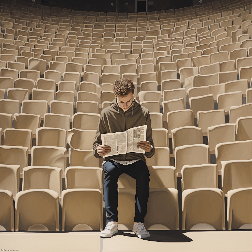 Fan enjoying game in stadium