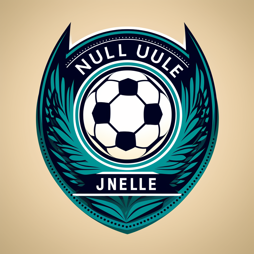 Simple 2D football league logo for Nile University