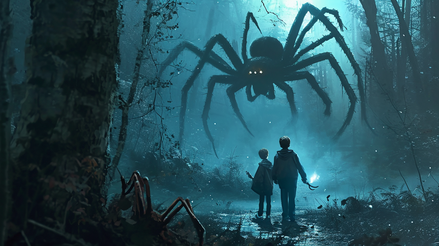 forbidden forest Harry Potter boys spiders