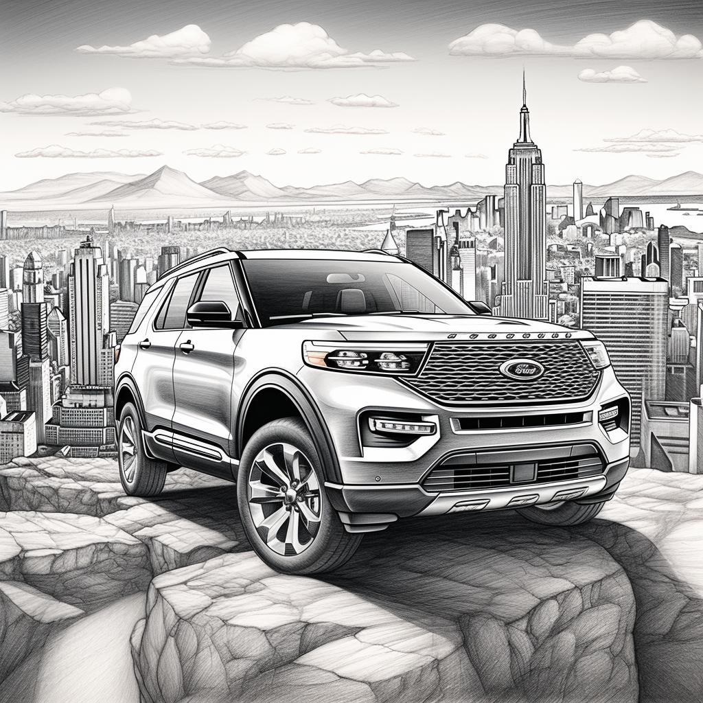 Ford Explorer Pen Drawing Promotion