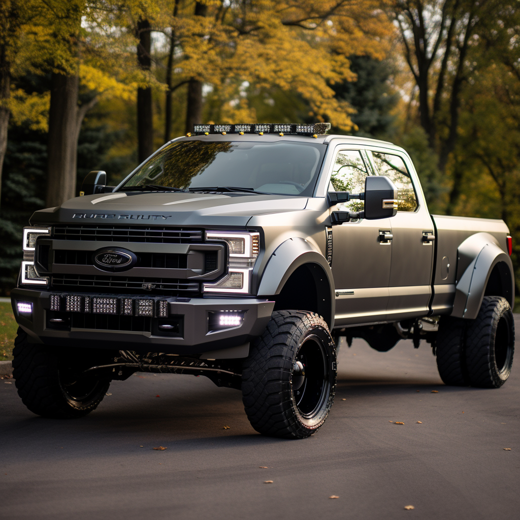 Ford F-350 Dually Gray 2023 HD Photo