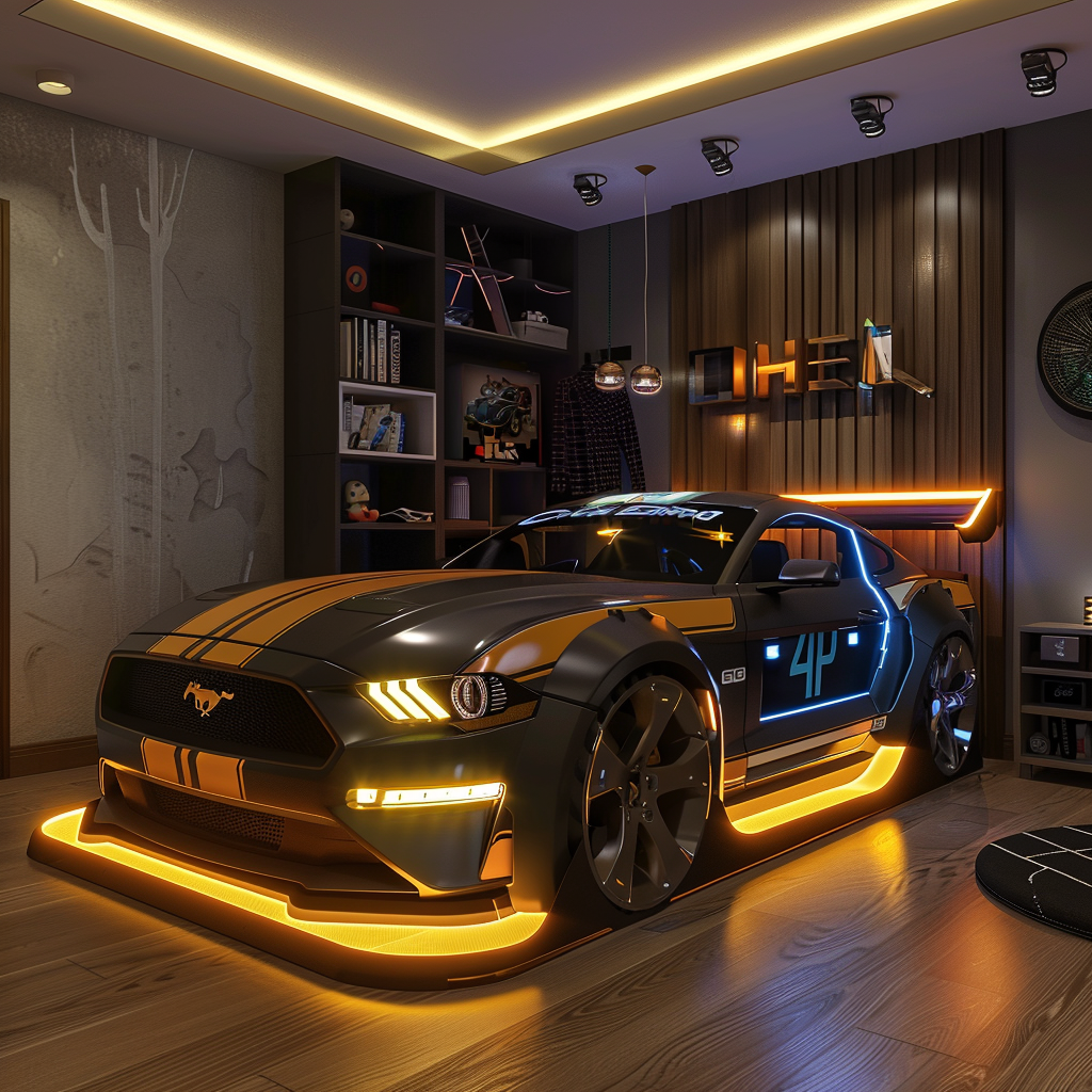 Ford Mustang Car Bed 3D