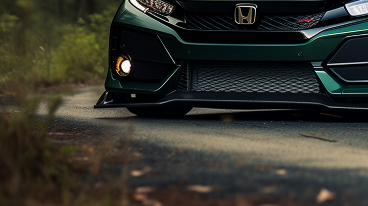 Forest Green Honda Civic with Full Body Kit - 2Moons.ai