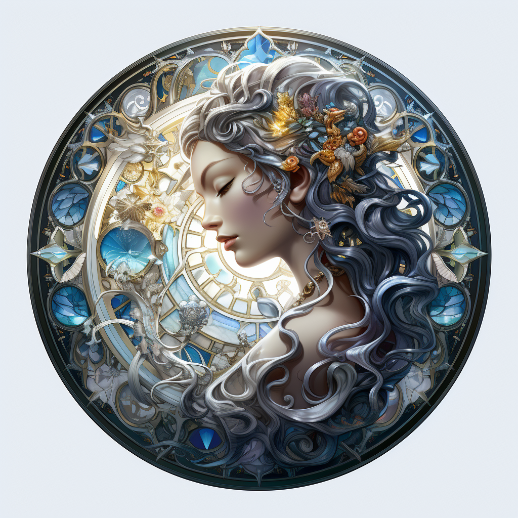 Beautiful Isolated Yin Yang Goddesses