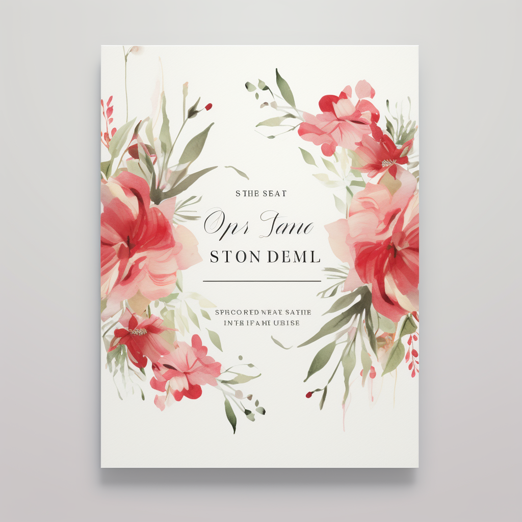 Formal card invitation template design